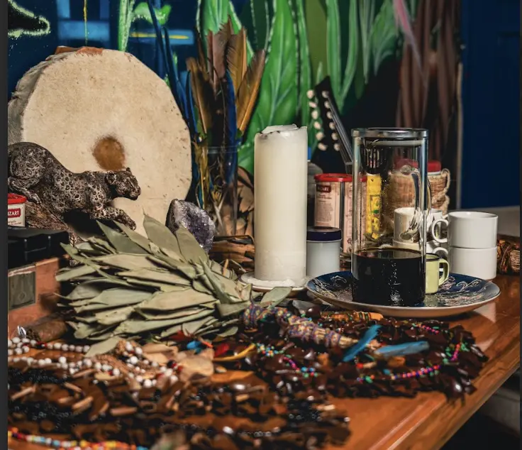 ayahuasca retreat harmonica altar