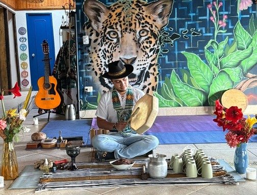 kevin zapata harmonica ayahuasca cacao ceremony